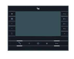 BPT FUTURA X2 BK Абонентское устройство hands-free с цв. 7&quot; дисплеем, сенс. клавишами, подключение к 4-проводным панелям, цвет чёрный лак