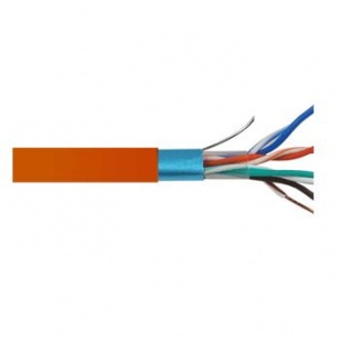 Кабель FTP 5E 4x2xAWG24 нг(А)-HF, медь (305м/бухта) (06-721) ELETEC