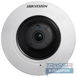 Hikvision DS  -  2CD2942F 4Мп мини fisheye IP  -  камера, фиксированный объектив 1.6мм @F1.6