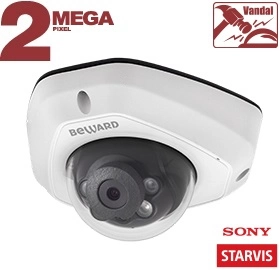 Beward SV2012DM (3.6) 2Mp Купольная IP-видеокамера с ИК-подсветкой до 30м