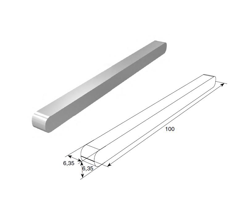 DOORHAN 25048 Шпонка 6.35х6.35х100мм