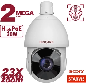 Beward SV2017-R23 (0.5-240°/сек) 2Mp Уличная купольная скоростная PTZ IP-видеокамера с ИК-подсветкой до 200м