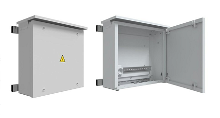 Vizit МВP4A Монтажный бокс для установки в нем БПД, БУД. Автоматический выключатель сети 220V, розетка щитовая. Защитное заземление. Габаритные размеры 445х425х145. Предназначен для установки вне помещения.   Степень защиты IP41.