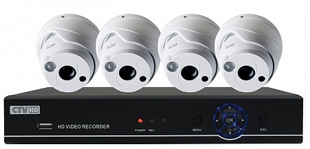 CTV HDD741A KIT Plug&Play комплект 4-канальной системы видеонаблюдения стандарта AHD