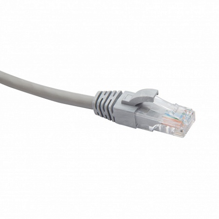 DATAREX RJ45-RJ45 U/UTP Cat.5e LSZH нг(А)-HF (DR-181016) Патч-корд (коммутационный шнур), 6м, серый