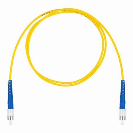 DATAREX Шнур оптический коммутационный патч-корд, FC-FC симплекс (simplex) OS2, нг(А)-HF, желтый, 7,0 м