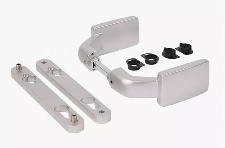 LOCINOX 3006FIX-SILV Пара ручек из анодированного алюминия с функцией фиксации и (или) поворота