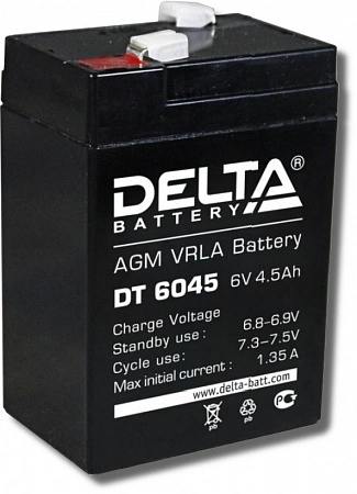 Аккумулятор DT6045, 6В, 4,5А/ч