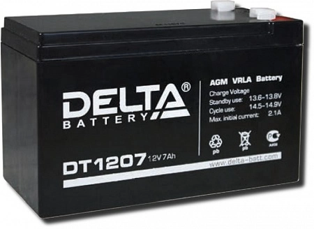 Аккумулятор DT1207, 12В, 7А/ч (5шт/кор) 