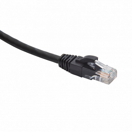 DATAREX RJ45-RJ45 U/UTP Cat.5e LSZH нг(А)-HF (DR-181908) Патч-корд (коммутационный шнур) 1.5м, черный