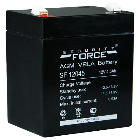 Security Force (SF) SF12045 аккумулятор герметичный, свинцовый