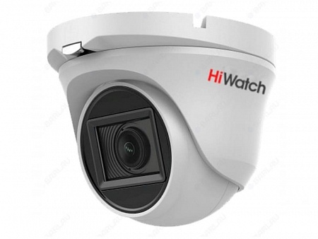 HiWatch DS-T203A (3.6) 2Mp Уличная купольная видеокамера, 1/2.7&quot; CMOS, 79.6°, ИК-фильтр, 0.01 Лк@F1.2, OSD/DWDR/BLC/DNR/HLC Smart ИК, видеовыход: 1хHD-TVI/AHD/CVI/CVBS, аудио по коаксиалу (AoC), EXIR-подсветка до 30м, встр. микрофон (AoC), DC12V±15%, 3.7В