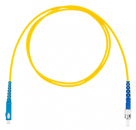 DATAREX SC-ST симплекс (simplex) OS2, нг(А)-HF, желтый, 5,0 м Шнур оптический коммутационный (патч-корд)