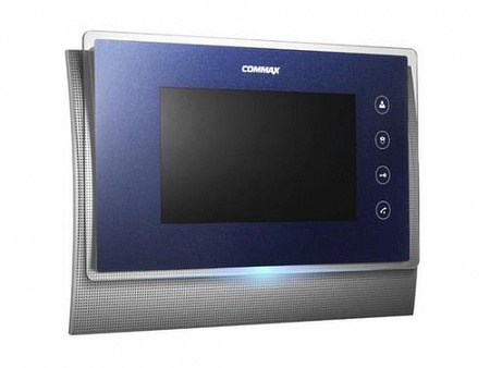 Commax CDV-70U/XL (Синий) Монитор цветного видеодомофона, дополнительно вызов аудио/видео (при наличии камеры) от цифрового подъездного домофона +3-х вызывных блоков и 1-й камера наблюдения